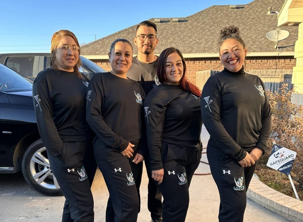 Professional cleaning team in uniform from Lilly's Cleaning Service - ready for residential and commercial cleaning jobs in Odessa, Texas
